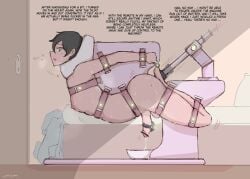 1boy alphabravo anal bondage dildo_in_ass male self_bondage sex_toy sex_toy_insertion skinny vibrator