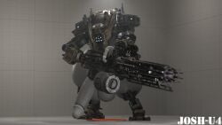 balls holding_weapon huge_cock josh-u4 legion_(titanfall) machine male massive_balls massive_penis mecha minigun penis robot thick_thighs titanfall titanfall_2