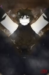 angry cipherpablo forsaken_(roblox) huge_breasts rule_63 short_hair two_time_(forsaken)
