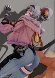 1boy 1boy1girl 1girls 2d 3d 3d_animation against_wall animated ass ass_focus ass_grab aung15 blush breasts brown_eyes brown_hair cum cum_drip cum_in_pussy cum_inside cumshot doggy_style duo ejaculation eye_contact female from_behind from_behind_position fur_trim light-skinned_female light_skin long_video longer_than_one_minute looking_back lumi_(wuthering_waves) male medium_breasts misuzugon naked nopemope26 nude nude_female opennsfwsp penetration penis penis_out pussy pussy_ejaculation pussy_juice sound standing standing_doggy_style standing_sex tagme tail thick_thighs thighs uncensored vagina vaginal_insertion vaginal_penetration vaginal_sex vertical_video video video_games wuthering_waves