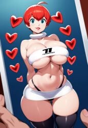 adapted_costume ai_generated arched_back areola areolae arms_behind_back atlus bare_arms bare_shoulders big_breasts bimbo bimbofication bimbofied cleavage collar collarbone cute heart holding_object holding_phone huge_ass huge_breasts lipstick looking_at_viewer microskirt novelai persona persona_5 persona_5_scramble:_the_phantom_strikers phone phone_screen sexy skindentation skirt smile sophia_(persona_5) tgm101_(artist) thick_thighs thin_waist thong tight_clothing tight_skirt tube_top tubetop underboob wide_hips