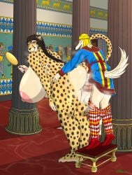 2025 5_fingers 5_toes absurd_res achaemenid amastri anthro anthro_on_anthro anthro_penetrated anthro_penetrating anthro_penetrating_anthro anus ass balls bent_over big_balls big_breasts big_penis black_hair black_nose bodily_fluids bottomwear bottomwear_down bracelet braided_hair breasts bronze_(metal) bronze_mirror canid canine canis cheetah clothed clothed/nude clothed_male clothing crown digital_media_(artwork) domestic_dog duo ear_piercing ear_ring feet felid feline female female_penetrated fingers footwear from_behind_position fur genitals green_eyes hair hat headgear headwear hi_res holding_mirror holding_object huge_balls huge_breasts huge_cock humanoid_feet humanoid_hands hunting_dog jewelry looking_pleasured male male/female male_penetrating male_penetrating_female mammal markings mirror nipples nude nude_anthro nude_female ohs688 open_mouth open_smile pants pants_down partially_clothed penetration penile penile_penetration penis penis_in_pussy persian_(culture) piercing plantigrade pussy ring_piercing saluki sex shirt shoes sighthound smile spots spotted_body spotted_fur standing standing_doggystyle standing_sex toes tongue topwear tunic vaginal_penetration vaginal_penetration vidarna white_body white_fur yellow_body yellow_fur