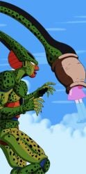 cell_(dragon_ball) cell_vore dragon_ball dragon_ball_z imperfect_cell mlp_g4 pinkie_pie_(eg) pinkie_pie_(mlp) pinkie_pie_(mlp) tail_vore