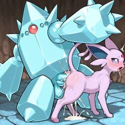 ai_assisted ai_generated cum_in_pussy espeon furry pokemon regice