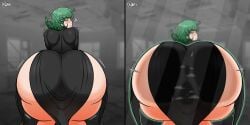 1female 1girls ass big_ass big_butt female female_only giant_ass normi one-punch_man pixiv_link round_ass solo solo_female tagme tatsumaki thick thick_ass