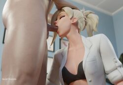 1boy 1girls 3d blender male mercy overwatch overwatch_2 penis quietdreams3d