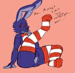 bonnie_(fnaf) colored edit eternallytardy five_nights_at_freddy's presenting rule_63 thick_thighs thighhighs