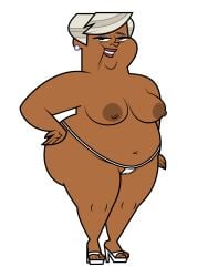 areola areolae ass ass_focus ass_grab ass_up bbw bbw_mom big_ass big_breasts big_butt black_body black_female black_milf breast_grab breasts breasts_out chubby chubby_female curvaceous curvaceous_body curvaceous_figure curvy curvy_figure dark-skinned_female dark_skin ebony eyelashes eyeliner eyeshadow female_only grandmother granny hand_on_hip heels high_heels jk94 leshawna's_grandmother looking_at_viewer mature mature_female mature_woman milf mother nipples pose posing posing_for_the_viewer tagme thick thick_ass thick_hips thick_legs thick_lips thick_thighs thong tits_out total_drama_(series) total_drama_island total_dramarama voluptuous voluptuous_female white_background white_hair white_hair_female