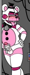 animatronic bear blush drooling five_nights_at_freddy's funtime_freddy_(fnafsl) machine male male_only mammal penis robot saliva snaxattacks solo video_games