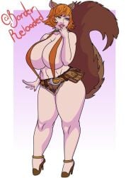 borderreloaded marvel marvel_comics marvel_rivals squirrel_ears squirrel_girl squirrel_girl_(marvel) squirrel_girl_(marvel_rivals) squirrel_tail tagme thick_thighs