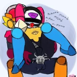 brawl_stars gay junkok_(artist) lawrie_(brawl_stars) meeple_(brawl_stars) robot sex