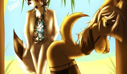 ass beach breasts canine canine mammal saintversa seaside