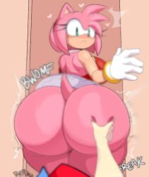 amy_rose boyfriend_(friday_night_funkin) breasts edit friday_night_funkin sonic_(series)