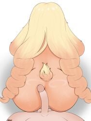 1boy 1girls animal_ears ass blonde_hair bunny_ears bunny_girl bunny_tail buttjob light-skinned_male light_skin male_pov penis pov shibi_cottonbum squidsslop tail tan-skinned_female tan_skin textless vallure virtual_youtuber