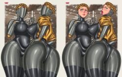 ass atomic_heart big_breasts breasts fanart female female_only flatillustratorkhan howardk left_(atomic_heart) nsfw pixiv_link right_(atomic_heart) robot robot_girl tagme the_twins_(atomic_heart)