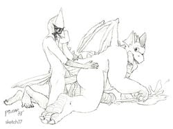 anal anthro avian balls big_balls bird brokenwing cardinal_(bird) claws collar cum dragon feet horn hyper hyper_penis kneeling male penis pulsar simple_background soles thick_tail tongue tongue_out wings yaoi