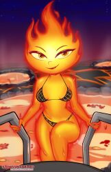 breasts disney elemental_(pixar) ember_lumen female female_only fire_girl pixar stewsspicyblog tagme