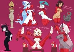 armbinder birds bondage boxbinder charlie_morningstar_(hazbin_hotel) creepy_susie female femsub gmil hazbin_hotel hollow_knight inside_job jenny_wakeman monoglove multiple_girls penetration questionable_consent reagan_ridley vaggie_(hazbin_hotel)