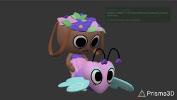 3d bassie_(dandy's_world) dandy's_world dandys_world english_text female female_only flutter_(dandy's_world) h0rnyforferal prisma3d request requested