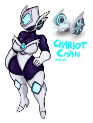 1girl 1girls big_breasts character_name chariot_(kirby) chariot_(vehicle) faceless faceless_character faceless_female female_only gameboyred gijinka kirby_(series) kirby_air_ride kirby_air_riders machine machine_girl reference_image robot robot_girl thick_thighs thigh_high_boots