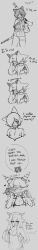 1boy 1girls areolae balls big_penis bikini_top bottomless cat_ears catboy clothed clothing dialogue english_text femboy flat_chest grave/digger greyscale mortician_(grave/digger) mostly_nude nipples nude penis probablyavv roblox roblox_game robloxian royal_nation_(grave/digger) sketch soldat_(grave/digger) source_request stomach straight tagme text veiny_penis