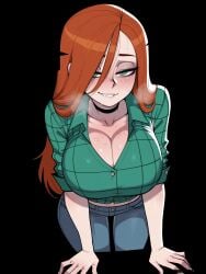 11_22 1girls ai_generated big_breasts biting_lip blush breasts cleavage comic disney female female_only freckles gravity_falls green_shirt hair_over_one_eye half_closed_eyes heavy_breathing huge_breasts jeans large_breasts leaning_forward light-skinned_female long_hair looking_at_viewer motion_lines red_hair seductive_smile solo sweat thick_thighs twitching wendy_corduroy wide_hips
