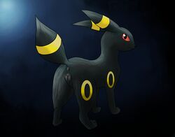 animal_genitalia anus canine draquarzi eeveelution female fur looking_at_viewer mammal nintendo paws plump_labia pokemon pussy red_eyes simple_background solo umbreon video_games