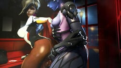 3d areola breasts dickgirl erection futa futa_on_futa futa_with_futa futanari insertion intersex king's_row_(map) mercy mitrild-sfm multiple_penises nipples overwatch penetration penis sex source_filmmaker testicles widowmaker