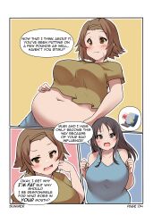 bbw belly_overhang big_belly big_female blush chocolate chubby chubby_female comic embarrassed english_text fat fat_female fat_fetish fat_girl fat_woman fatty in_denial k-on! large_female lollipop mio_akiyama_(k-on!) obese obese_female overweight overweight_female page_4 page_number plump pork_chop potato_chips ritsu_tainaka_(k-on!) scolding speech_bubble thick_thighs tubby weight_conscious weight_gain