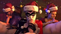 2016 3boys 3d 3girls animated batesz batman:_arkham_knight batman_(series) blue_eyes bodysuit brown_hair catwoman catwoman_(1990's) catwoman_(arkham) catwoman_(arkham_knight) christmas clothed_female_nude_male dc dc_comics fellatio female green-skinned_female green_eyes green_skin harley_quinn harley_quinn_(arkham) harley_quinn_(arkham_knight) harley_quinn_(classic) hat highres huge_cock human lipstick long_hair looking_at_viewer male multiple_boys multiple_girls no_sound nose oral pale-skinned_female pale-skinned_male pale_skin pamela_isley penis poison_ivy poison_ivy_(arkham) poison_ivy_(arkham_knight) red_hair red_lipstick rocksteady_studios santa_hat selina_kyle shiny shiny_skin shorter_than_10_seconds source_filmmaker sucking video