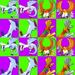 breasts checkered_background dick female green_background ho-oh legendary_pokémon legendary_pokemon lugia male no_humans pixel_art pokemon pokemon_(species) pokezelda3 purple_background sprite sprite_edit sprite_sheet