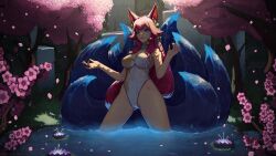 1girls ahri female female_only fox_girl jerboa-draws league_of_legends riot_games spirit_blossom_ahri spirit_blossom_series tagme