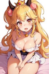 adorable ai_generated big_breasts cute kawaii large_breasts mario_(series) princess_peach thick_thighs thighs