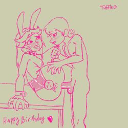 animated birthday blush bunnysuit female frame_by_frame girlfriend limited_color