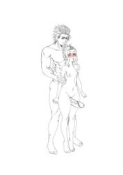 bigger_male black_clover charmy_papittoson dick dick_between_thighs height_difference muscular muscular_male petite petite_body scharlottelambo shortstack size_difference sketch small_boobs small_breasts smaller_female tippy_toes wip yami_sukehiro