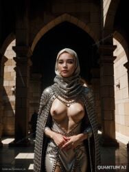 1girls actor actress ai_generated ai_hands celebrity cleavage detailed dune exposed exposed_breasts female female_only florence_pugh high_quality hijab hourglass_figure hyperrealistic leak leaked looking_at_viewer naked naked_female nipples open_clothes photorealism photorealistic princess_irulan qu4ntumai realistic seductive sensitive small_waist solo stable_diffusion