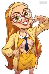 1girls big_hero_6 breasts honey_lemon nipples tooop