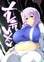 bbw belly_overhang big_belly big_female blush chubby chubby_female embarrassed fat fat_female fat_fetish fat_girl fat_woman fatty large_female letty_whiterock overweight overweight_female plump pork_chop thick_thighs touhou tubby weight_gain