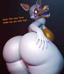 1female 1girls ass big_ass big_breasts dat_ass female five_nights_at_freddy's five_nights_at_freddy's_world fnaf gigantic_ass huge_ass lolbit_(fnaf) massive_ass masteryorg0 solo tagme thick_thighs