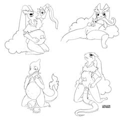 anthro belly big_belly dratini egg_laying ekans feral furry longlevy lopunny nintendo oral penis pokemon pokemon_(species) pussy unbirth unbirthing urethral_egg_laying video_games vore