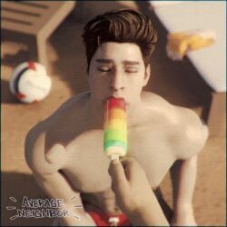 animated average_neighbor gay popsicle resident_evil resident_evil_resistance samuel_jordan