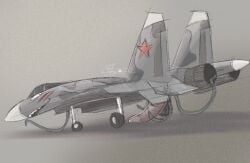 aircraft blush blush_lines dire_aircraft dire_machine dire_vehicle erection genitals hi_res living_aircraft living_machine living_vehicle looking_back_at_self machine male masturbation ndlsto penile penile_masturbation penis solo su-27 teeth vehicle weird wtf