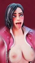 3d 3d_(artwork) 3d_model ahe_gao big_breasts black_hair blender blender_(software) blue_eyes cum_tribute epic_games fortnite fortnite:_battle_royale rox_(fortnite)