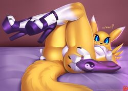 renamon from digimon by doomthewolf