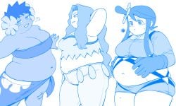 artist_name artist_request belly breasts fat karen_(pokemon) phoebe_(pokemon) pokemon pokemon_bw pokemon_gsc pokemon_rse sketch skyla_(pokemon) tagme