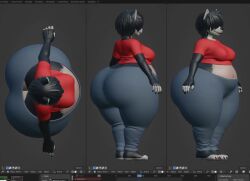 ass_expansion big_ass big_breasts blender breasts bubble_butt female furry hellen_(zoidraws) huge_ass huge_breasts tagme thick_thighs video weight_gain wide_hips zoidberg656