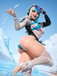 1girls absurd_res ai_generated ass beach beach_background blue_eyes blue_hair blue_lipstick breasts curvy curvy_body curvy_female curvy_figure different_eye_color eyewear_on_head fat_ass feet feet_up female female_only from_behind from_side glasses half-dressed half_naked half_nude headphones heterochromia hi_res high_resolution highres huge_ass huge_breasts legs looking_at_viewer luna_snow luna_snow_(marvel_rivals) marvel marvel_comics marvel_rivals multicolored_hair on_beach patreon pein red_eyes sand see-through_clothes see-through_clothing see-through_shirt shiny_skin side_view smile smiling smiling_at_viewer socks standing sunglasses swimsuit swimwear thick_thighs thighs water watermark wet wet_ass wet_body wet_breasts wet_clothing wet_face wet_feet wet_legs wet_skin wet_thighs white_hair white_nail_polish