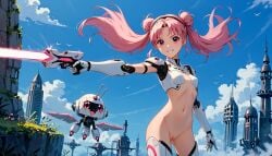 ai_generated android before_anal before_blowjob before_oral before_rape before_sex legs mech_unit_jenv13 original_character pink_eyes pink_hair pose posing pussy robot robot_girl robot_humanoid robot_joints robotic_arm robotic_legs shaved_pussy terror139 thighs