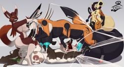 anal anal_hair anal_sex animal_genitalia animal_penis anthro armpit_hair aroused ass ball_suck balls bandai_namco belly big_balls big_balls_small_penis big_belly big_butt big_nipples big_penis black_belly bodily_fluids body_hair bovid bovine breasts canid canine cattle cum cum_drip cum_in_ass cum_inside cum_on_face cum_on_penis dadoradefit dadoradefit_(character) demon demon_taur digimon digimon_(species) digital_drawing_(artwork) digital_media_(artwork) digital_painting_(artwork) disproportionate_genitalia dominant dominant_anthro dominant_female dominant_intersex dripping equine_genitalia equine_penis fellatio female female/female fox futanari genital_fluids genitals group group_sex herm hi_res horn hottubs_(dadoradefit) huge_balls hyper hyper_balls hyper_genitalia impregnation incest_(lore) inflation intersex intersex/female intersex/intersex long_nipples lustful_eyes mammal mikasa_(dadoradefit) milk mouse murid murine nipples oral orgy painting_(artwork) penetration penile penile_penetration penis penis_in_ass pregnant pregnant_taur red_body red_horn renamon rodent sex sex_inside_body sex_inside_rectum small_breasts small_nipples small_penis sucking taur taur_double_pregnancy taur_lower_pregnancy taur_upper_pregnancy teats udder_milking udders vein white_body wings