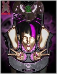 :>= ass big_ass big_breasts bitchbot_(ibex) body_modification bodysuit breasts corruption drone dronification female high_heels ibex-cg ibex_(company) juri_han mind_break mind_control street_fighter street_fighter_6 street_fighter_v transformation
